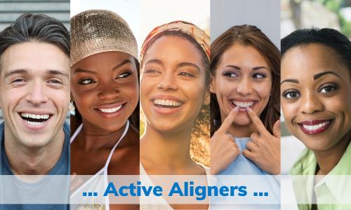 Active Aligners - patients after smiling